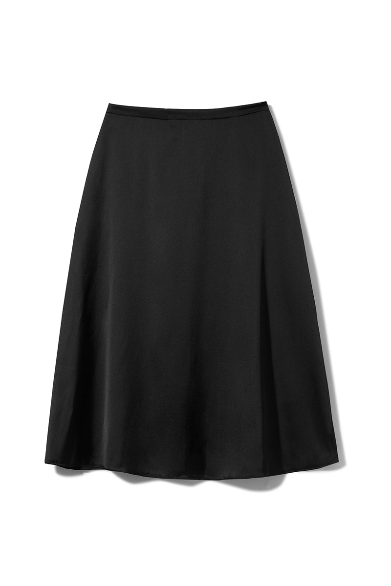 Spódnica Franka K model Felicia w kolorze czarnym, o długości midi, z eleganckim, prostym krojem.