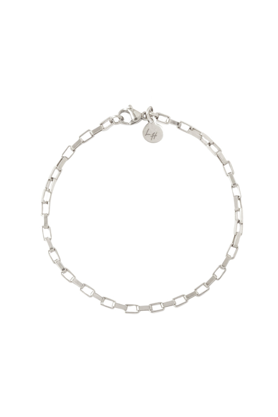 Bransoletka Franka K model Flavia w kolorze srebrnym, o nowoczesnym splocie i eleganckim połysku.