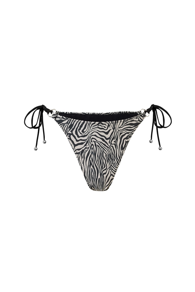 Dół od bikini Franka K model Zebra z printem w zebrę.