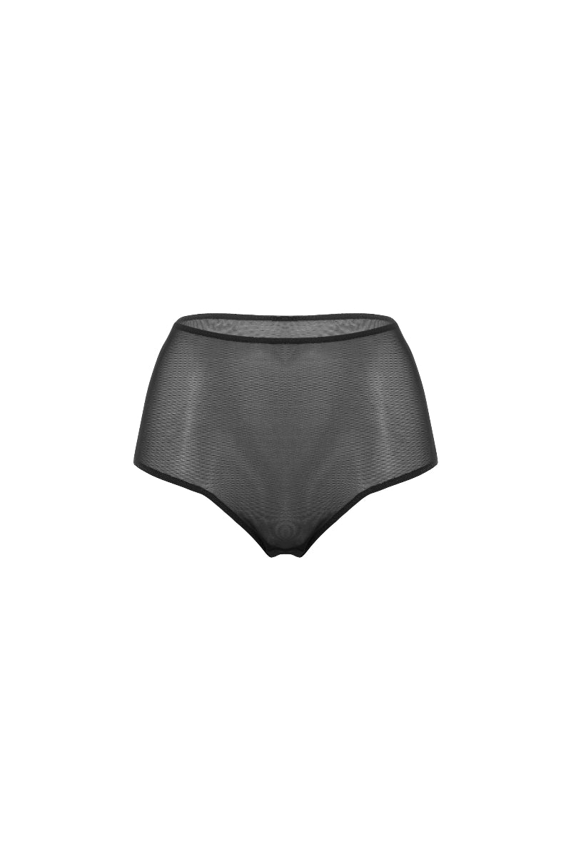Czarne transparentne majtki Freya